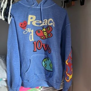 PacSun peace and love hoodie